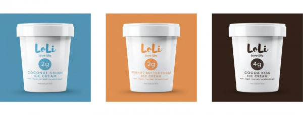 LoLi Ice Cream Pack of 3 (Keto & Vegan)